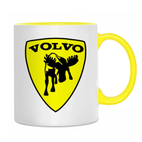 Кружка с принтом Volvo