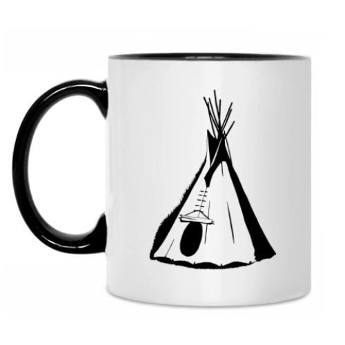 Кружка с принтом Типи