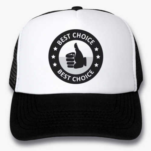 Кепка-тракер с принтом Best choice