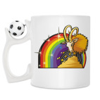 Кружка с футбольным мячиком