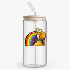 Банка с бамбуковой крышкой