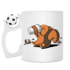 Кружка с футбольным мячиком
