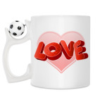 Кружка с футбольным мячиком