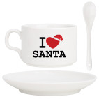 Новогодний принт I Love Santa