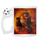 Кружка с футбольным мячиком