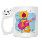 Кружка с футбольным мячиком