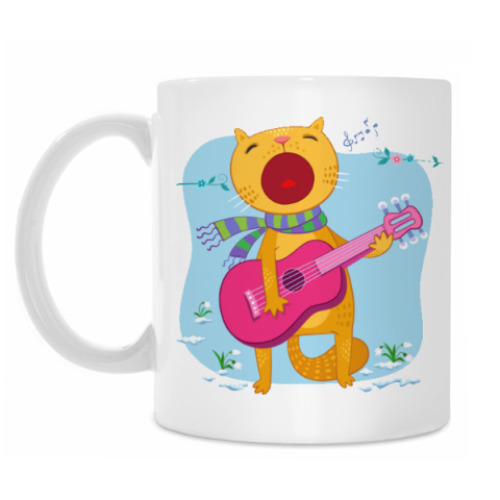 Кружка с принтом Мартовский кот