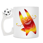 Кружка с футбольным мячиком