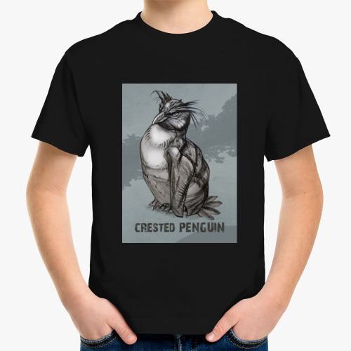Детская футболка Смешной пингвин