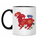 Кружка двухцветная