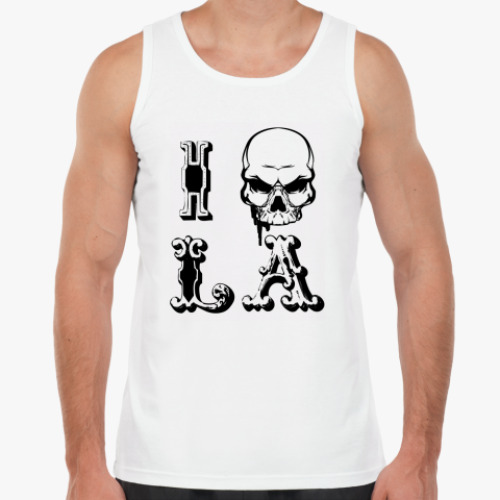 Майка с принтом I ... LA