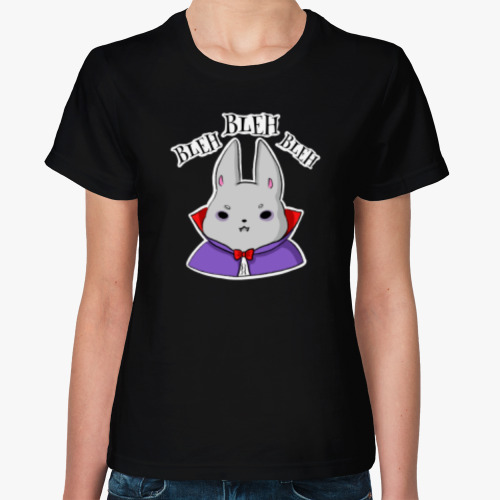 Женская футболка Кролик вампир