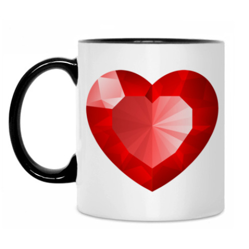 Кружка с принтом Сердце