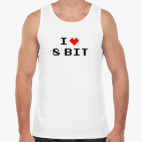 Майка Tank Top I Love 8 bit