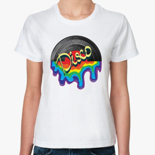 Классическая футболка Музыка в стиле ДИСКО