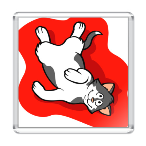 Магнит с принтом Эти веселые коты