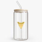 Банка с бамбуковой крышкой