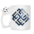Кружка с футбольным мячиком