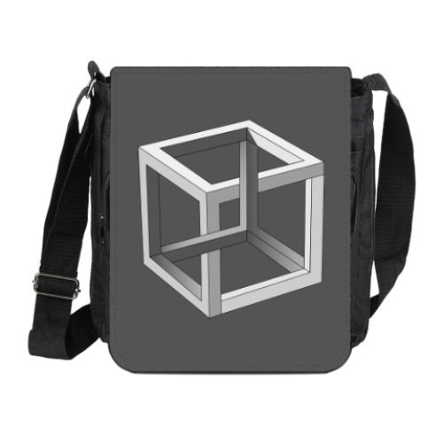 Сумка на плечо (мини-планшет) Невозможный Куб 3D
