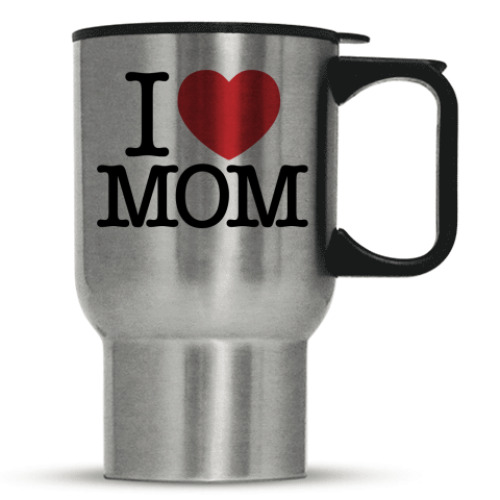 Кружка-термос с принтом Я Люблю Маму
