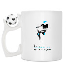 Кружка с футбольным мячиком