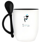 Кружка с ложкой