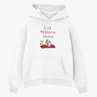 Толстовка худи оверсайз