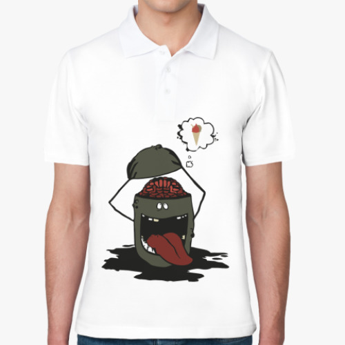 Рубашка поло с принтом Brain Like Ice Creame