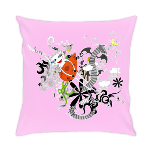 Подушка Белая Зайка