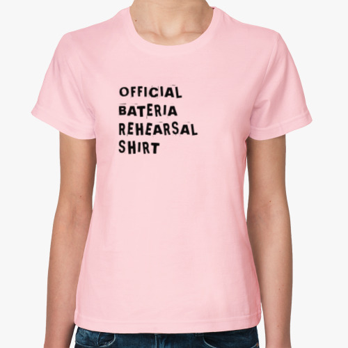 Женская футболка Bateria rehearsal shirt