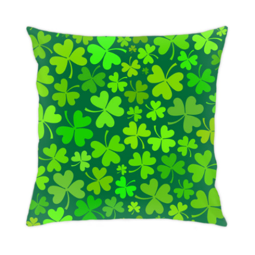 Подушка с принтом цветы