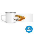 Кружка металлическая белая (круговая запечатка)