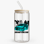 Банка с бамбуковой крышкой