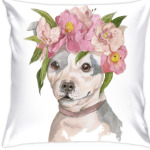 Собака в цветах