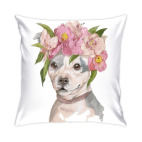 Собака в цветах