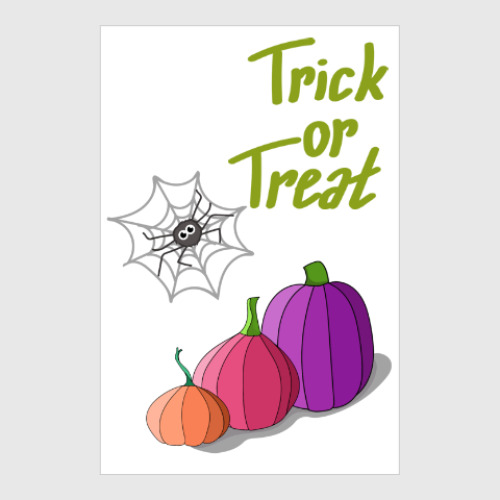 Постер Хеллоуинские тыквы