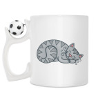 Кружка с футбольным мячиком