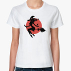 Ведьма на метле, полнолуние