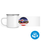 Кружка металлическая белая (круговая запечатка)