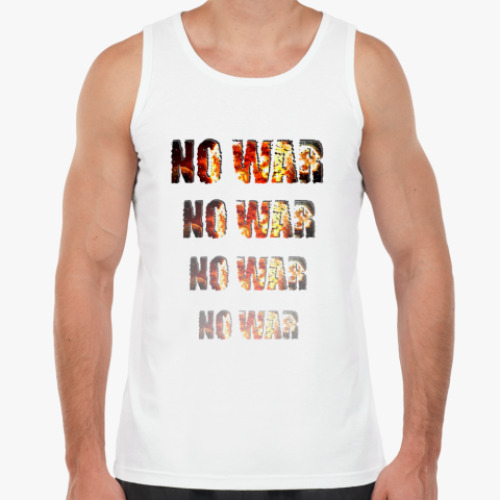 Майка с принтом NO WAR