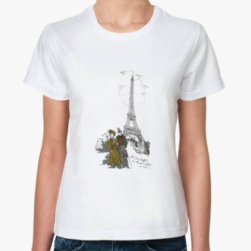 Классическая футболка Эйфелева башня