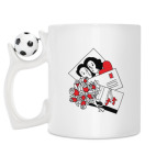 Кружка с футбольным мячиком