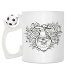 Кружка с футбольным мячиком