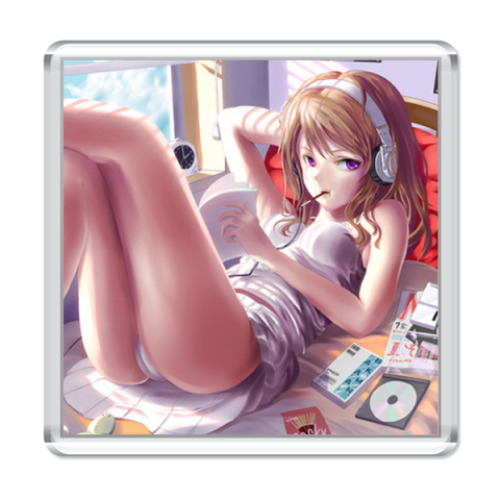 Магнит с принтом Аниме, манга, хентай