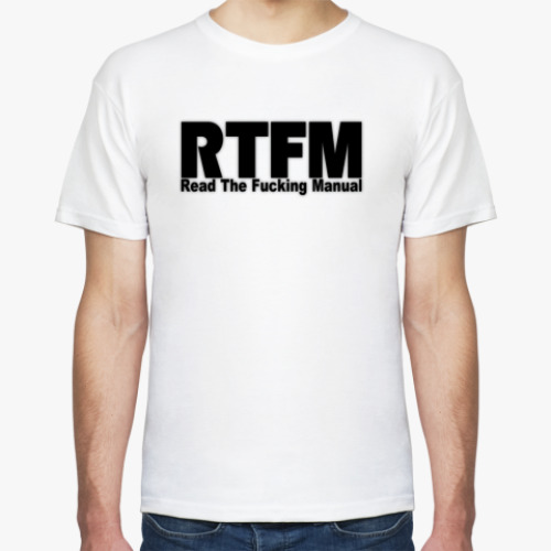 Футболка с принтом Читай инструкцию!!!