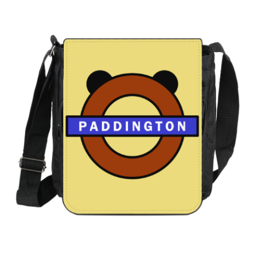 Сумка на плечо (мини-планшет) с принтом Паддингтон