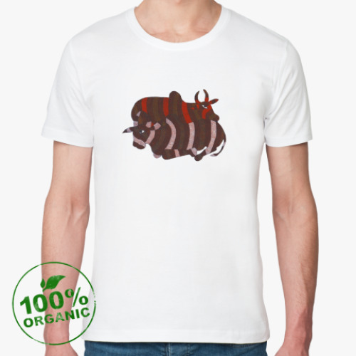 Футболка из органик-хлопка с принтом bulls