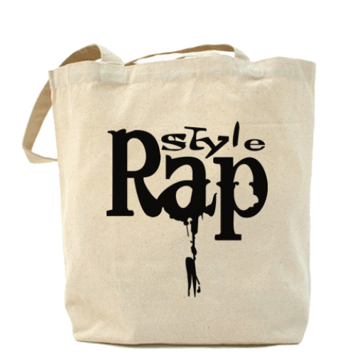 Сумка шоппер с принтом Rap style