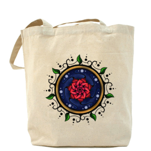 Сумка шоппер с принтом Celestial flower