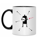 Кружка двухцветная